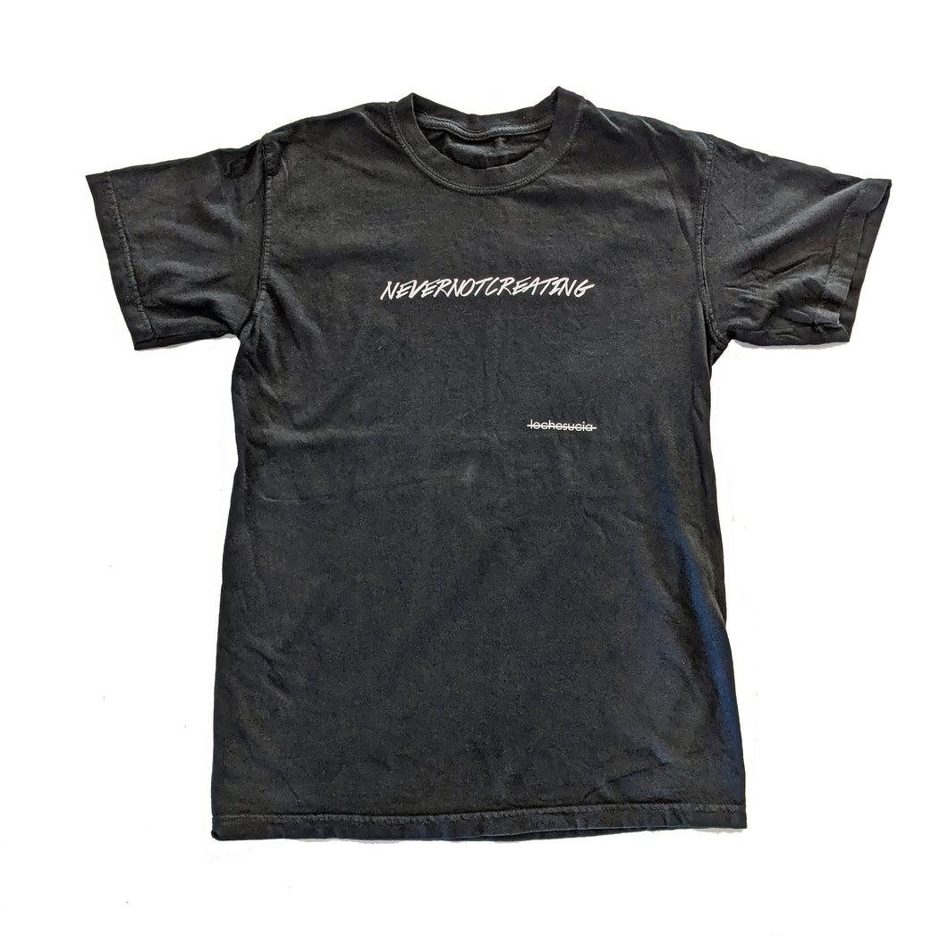 NEVERNOTCREATING Washed Black Tee