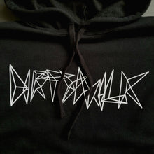 "Dirty" Crop Hooded Sweat Black
