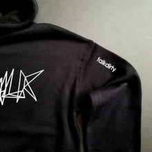 "Dirty" Crop Hooded Sweat Black