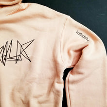 "Dirty" Crop Hooded Sweat Pasty Peach