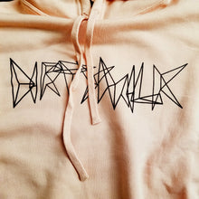 "Dirty" Crop Hooded Sweat Pasty Peach