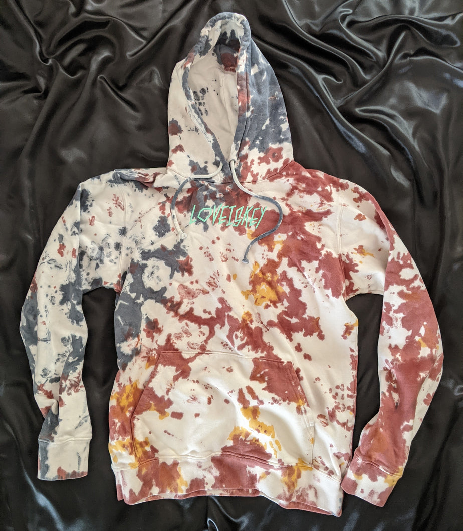 LOVE IS KEY TigerDye HOODED SWEAT